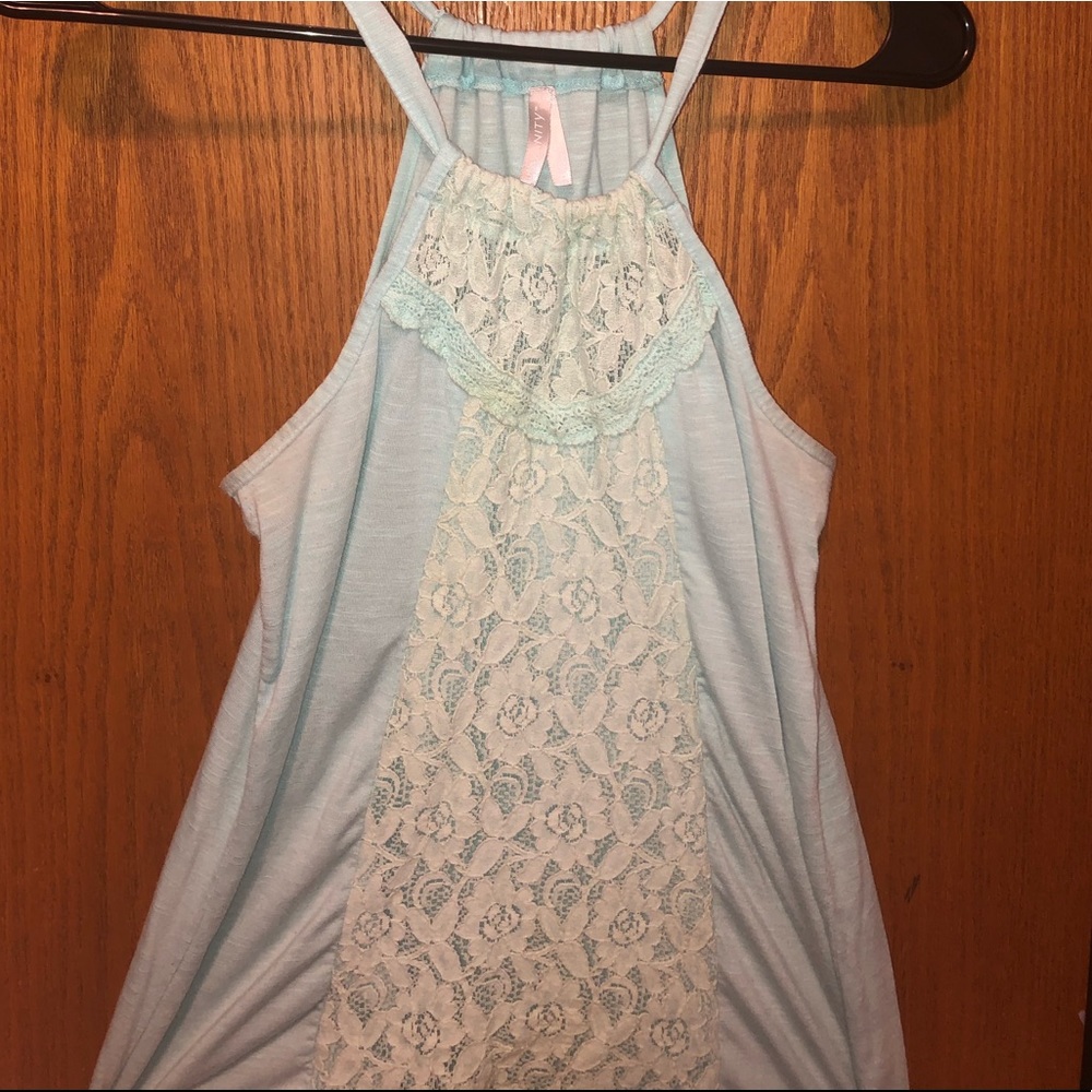 Lace Design Tank Top